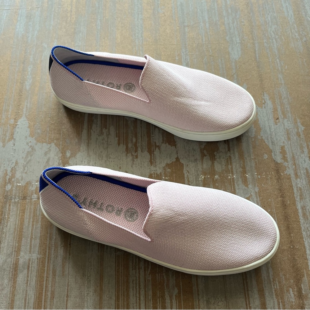 Rothy’s The Original Slip On Sneaker Lilac Whisper Gray Womens 8